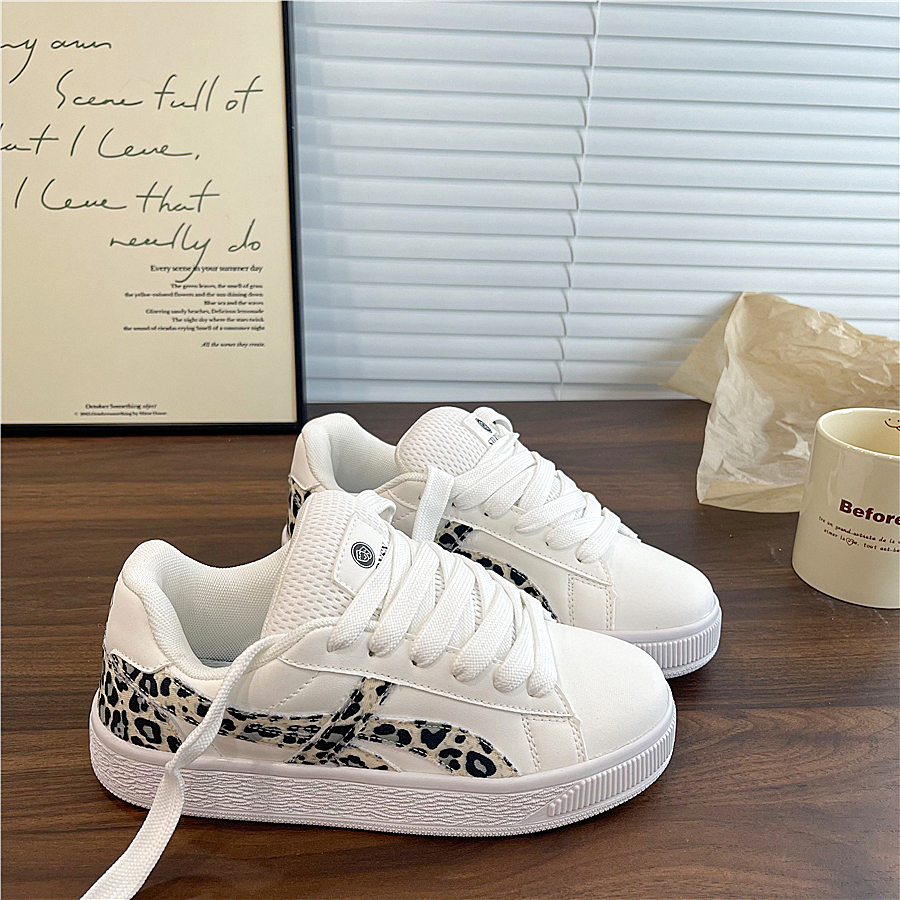 港风白迷彩原创2025秋新款情侣百搭学生小白鞋女ins潮运动板鞋