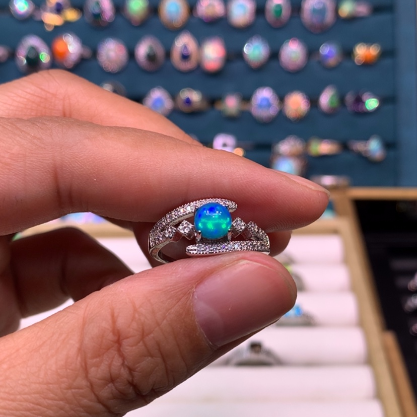 【闪购商品】欧泊戒指款式合金