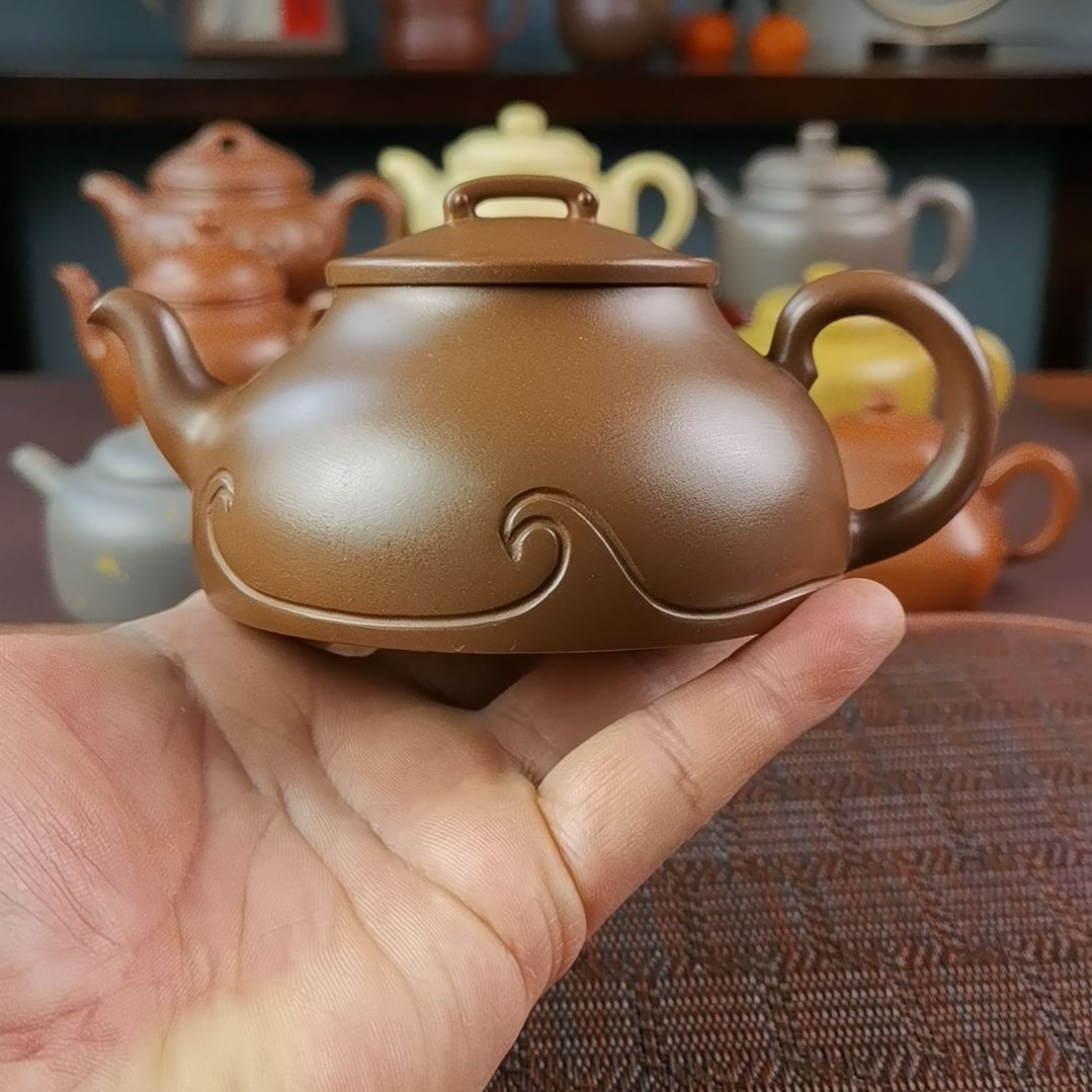 紫砂茶壶革紫泥乘风破浪300CC国工