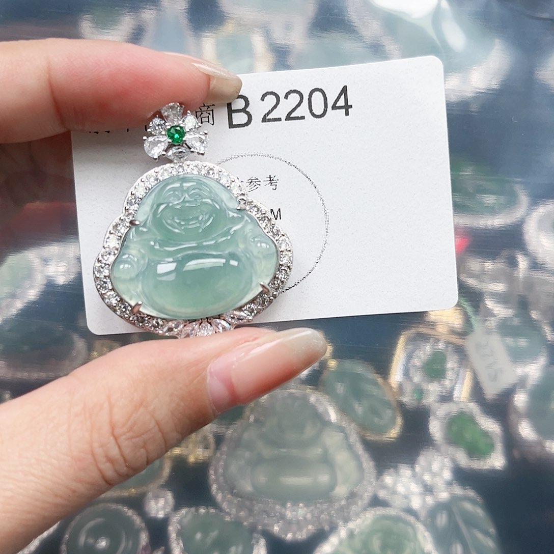 翡翠颈饰未镶嵌翡翠2204