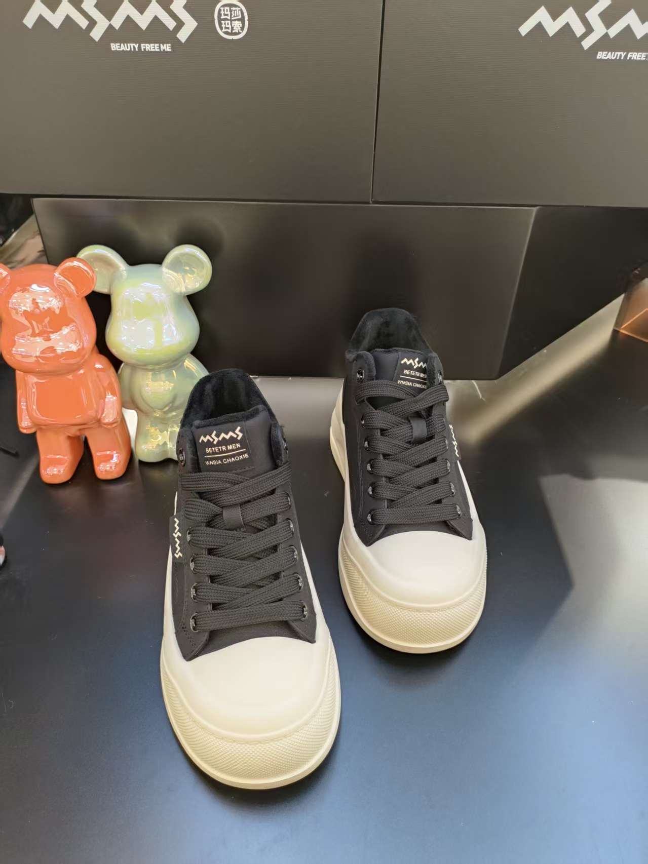 【玛莎玛索】258-279dm冬季新款厚底皮面时尚百搭休闲鞋