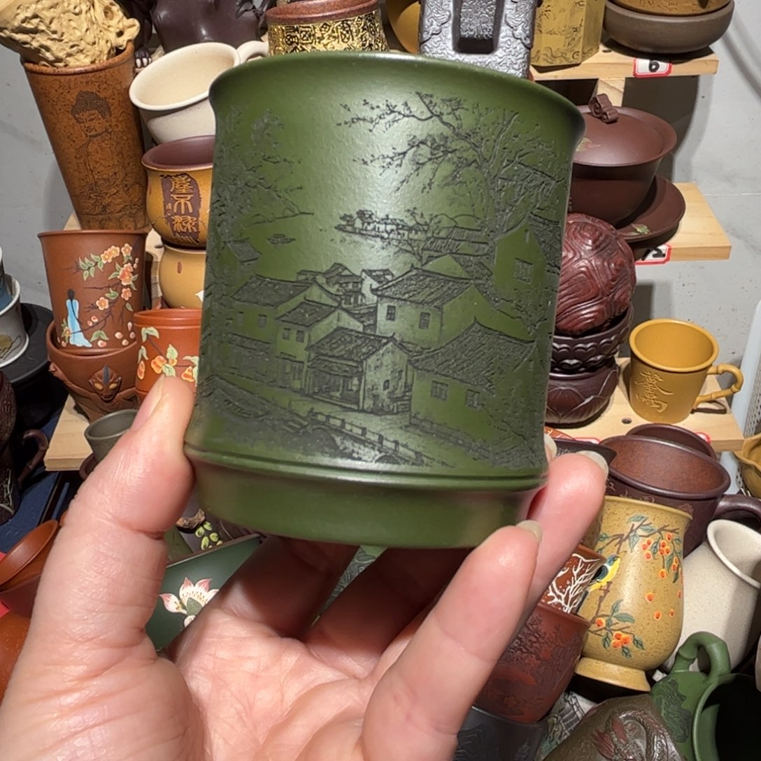 紫砂茶杯宜兴紫砂主人杯