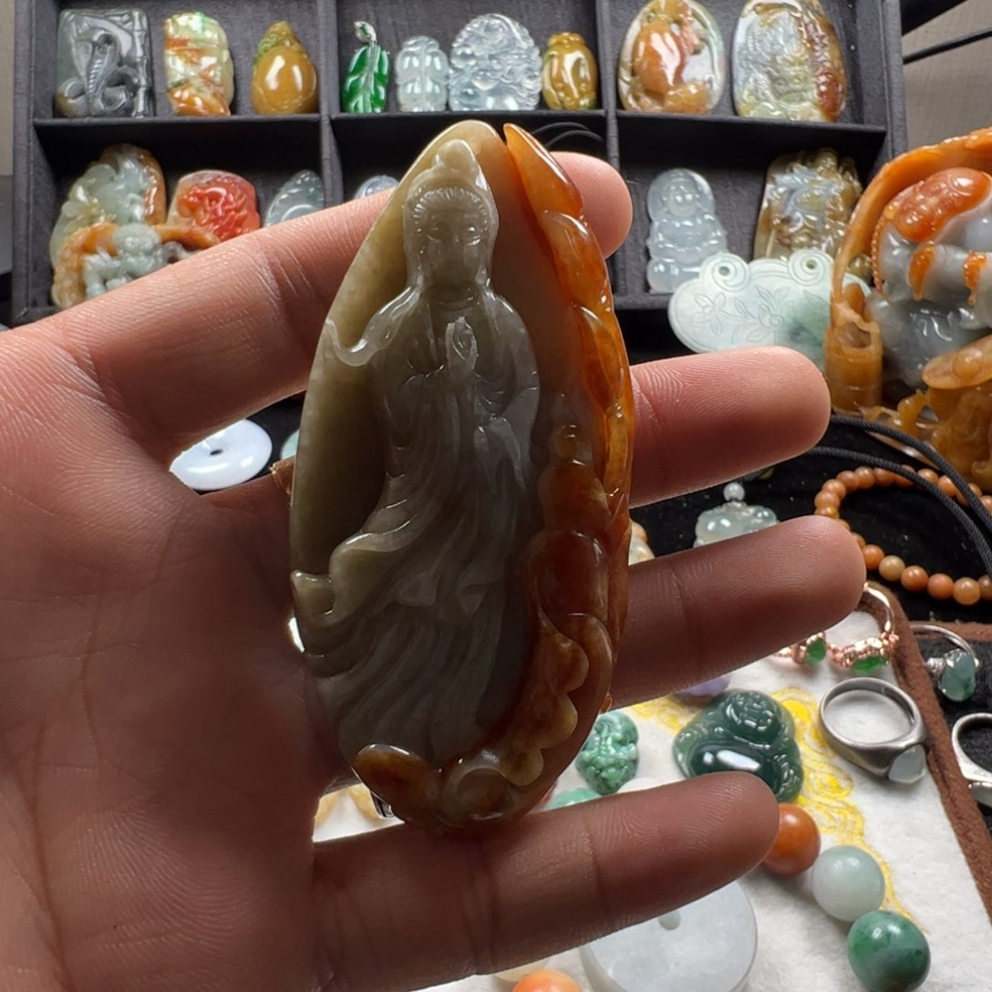 翡翠戒指未镶嵌悟*L