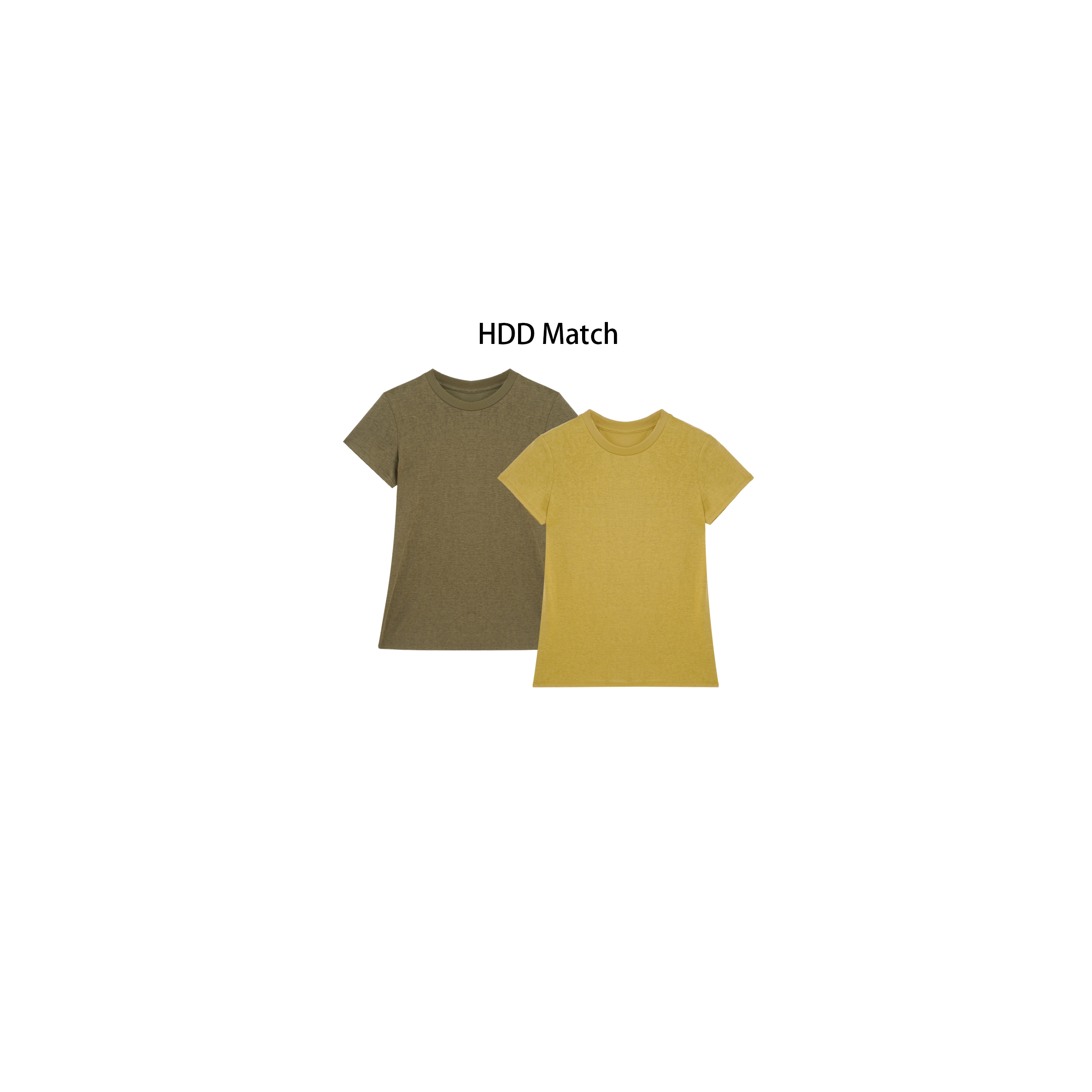 HDD Clothing"简约限定"夏季女款简约纯色百搭短袖打底T恤 Y7879