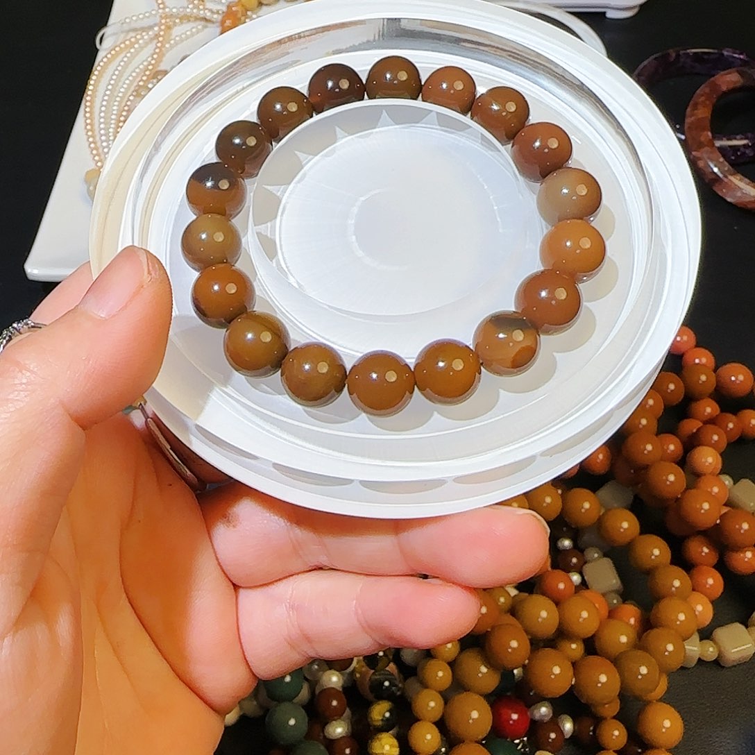 玛瑙/玉髓手链未镶嵌谷*诶