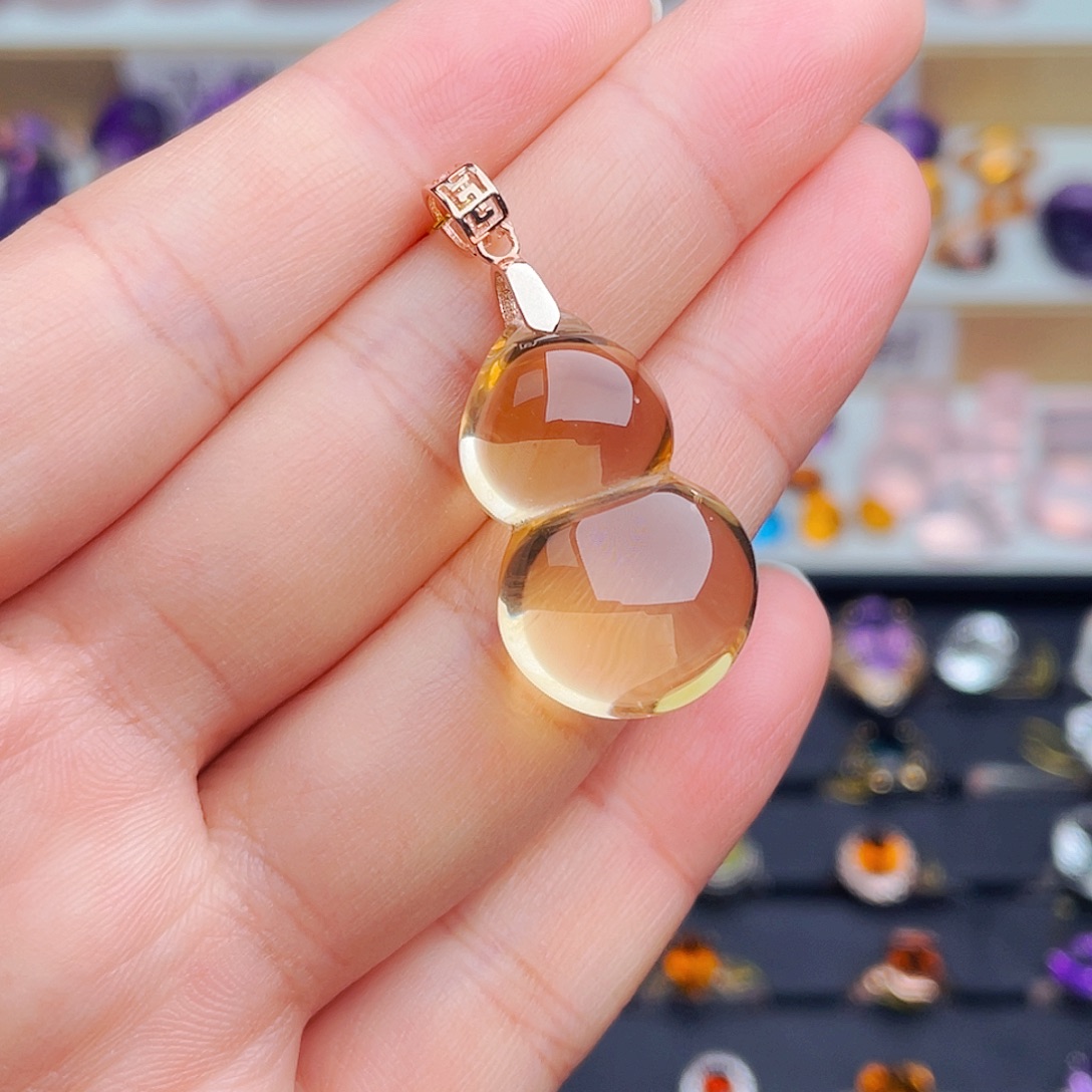 银S925镶嵌水晶珠宝半成品天然保真