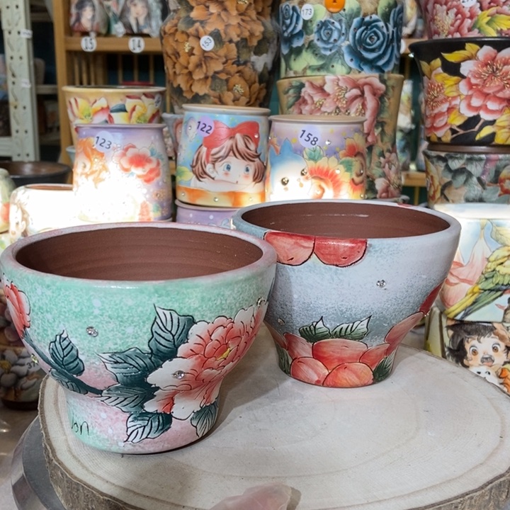 红陶景德镇艺术手绘作品