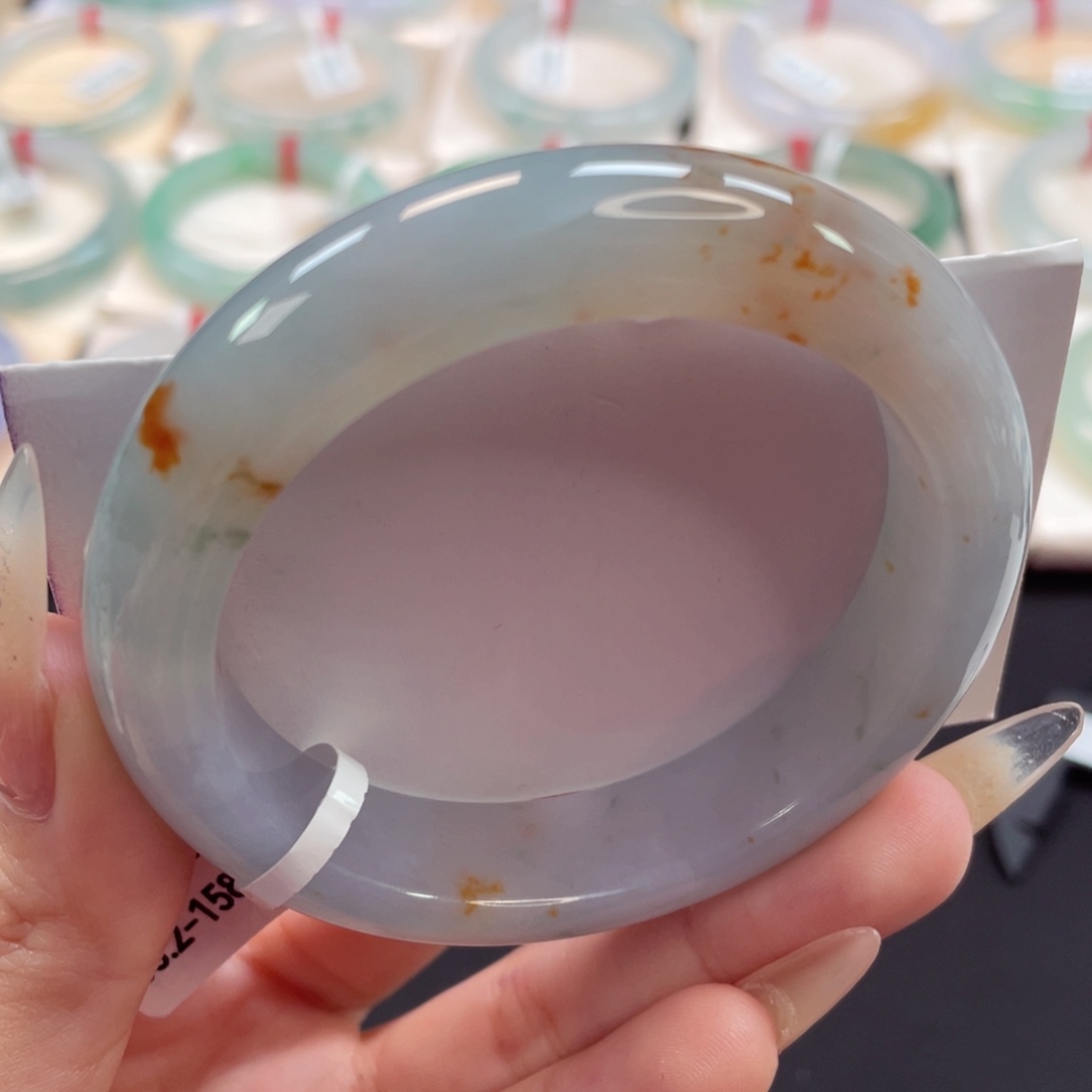 未镶嵌手镯翡翠55.2特色蓝湖飘桂花香13号