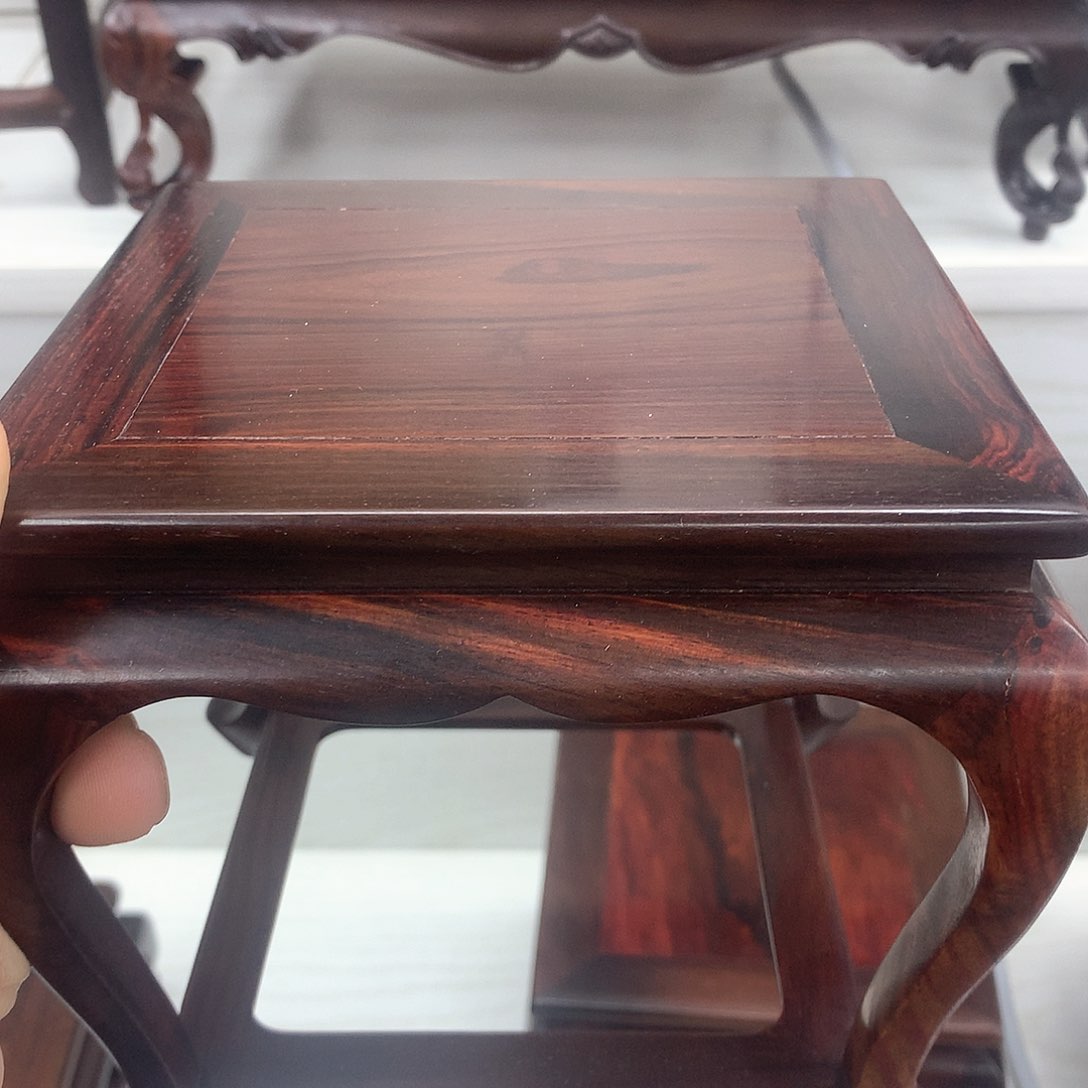 藤类大红酸枝14.5正方调羹脚