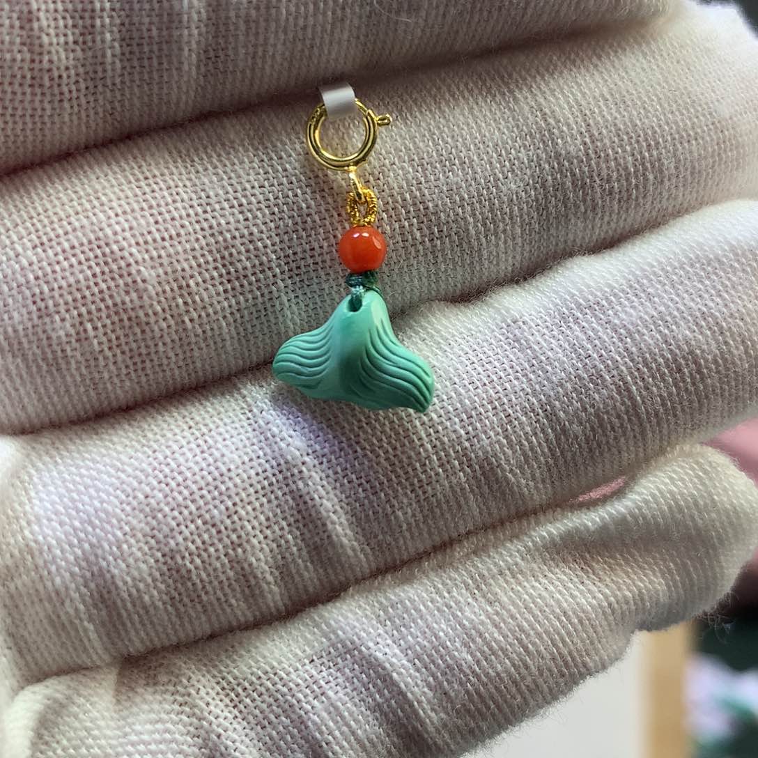 南红玛瑙挂件银S925镀金镶嵌