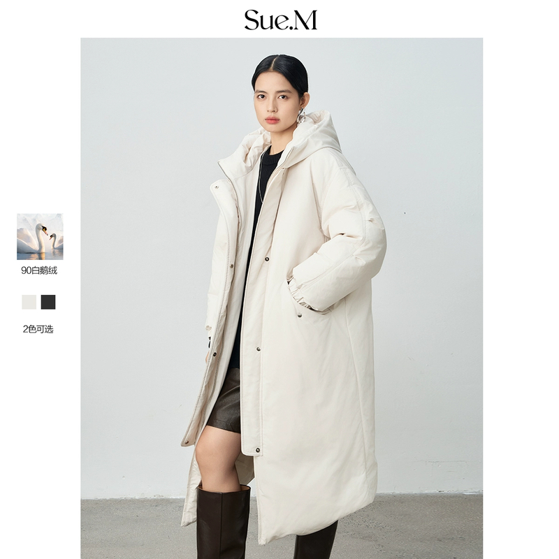 Sue.m波兰鹅绒小炉过膝加厚保暖羽绒服SM42AWDJ002xxg