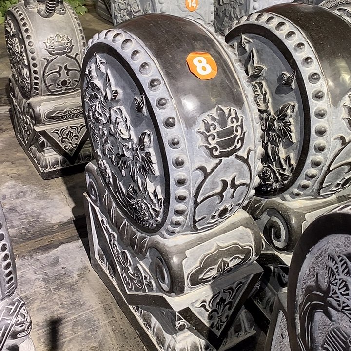 石材石雕抱鼓石摆件一对高度80