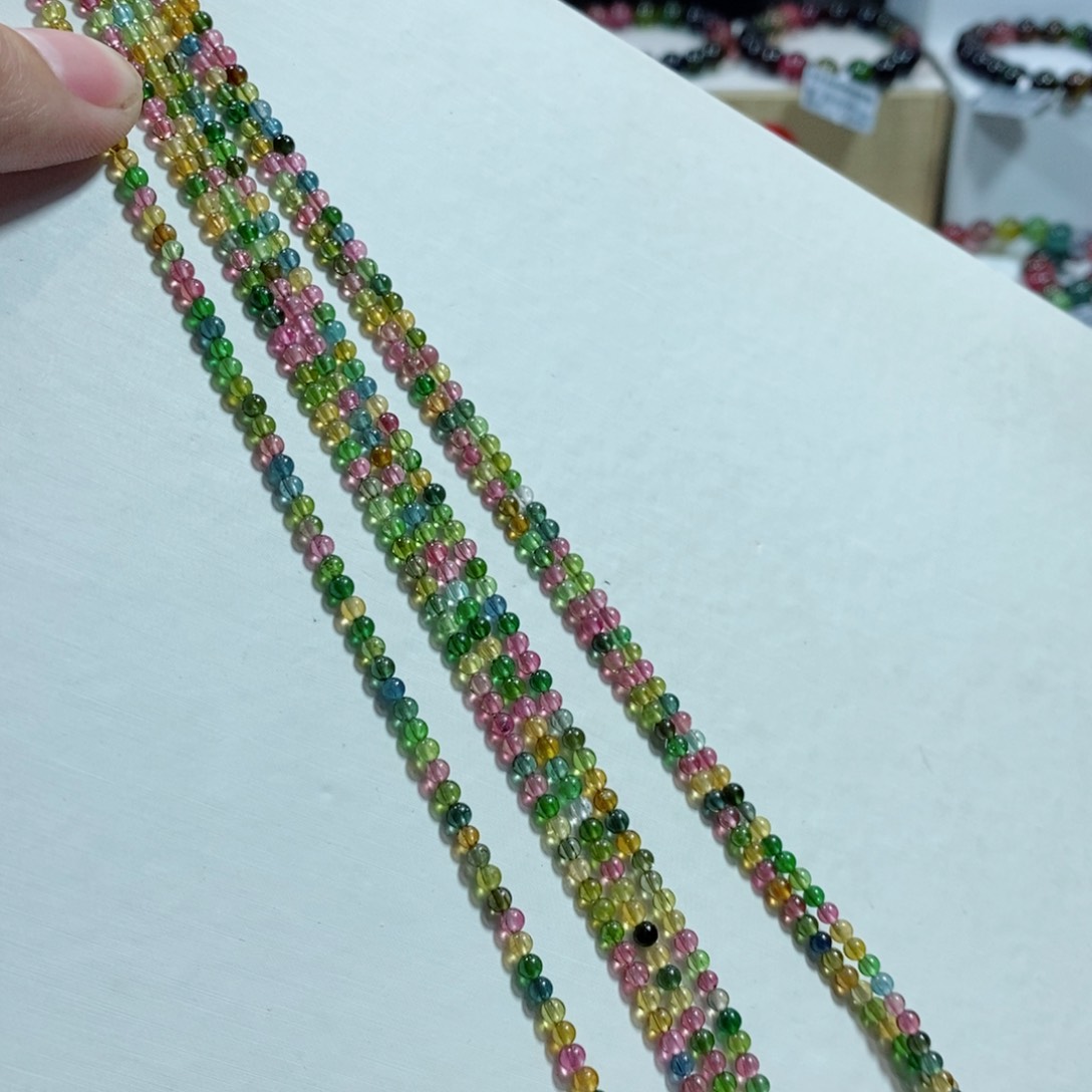 碧玺手链未镶嵌多样性发一条