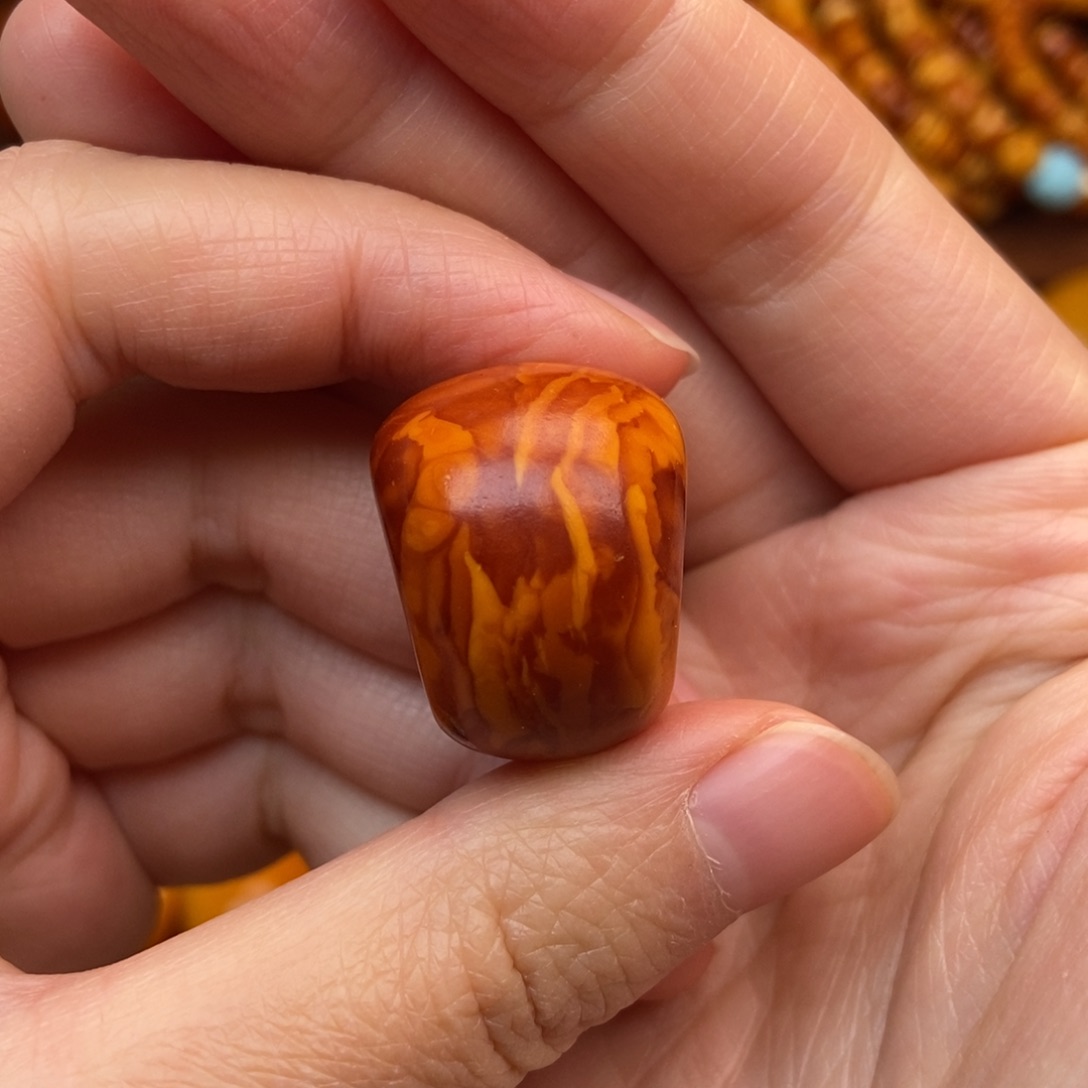 琥珀珠宝奇石未镶嵌24.8mm