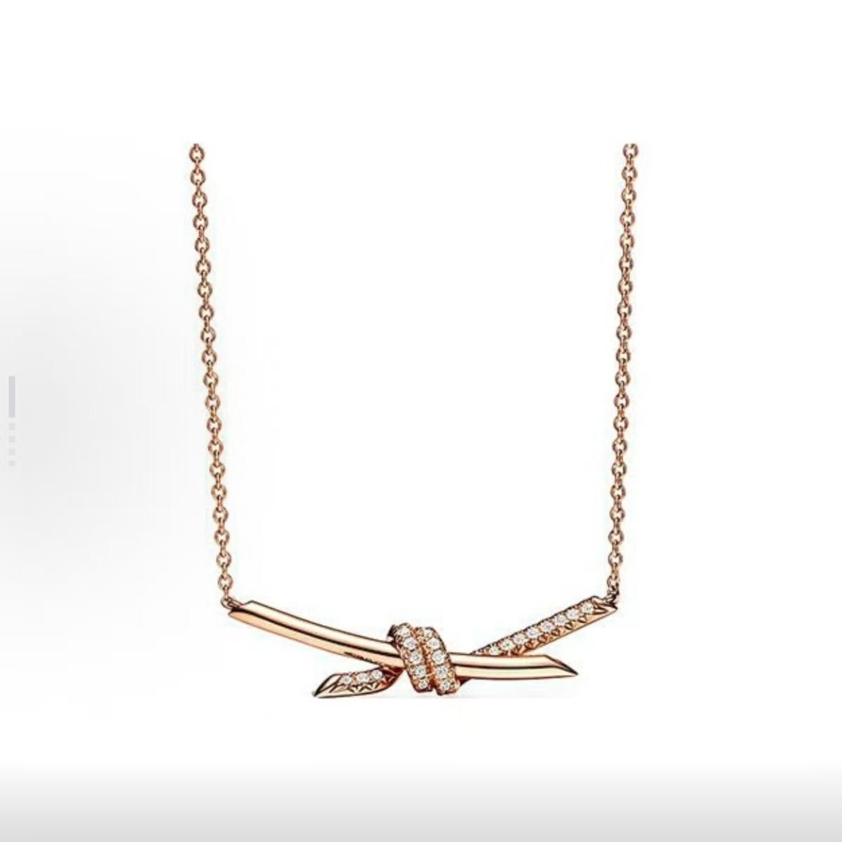 【国庆提前购】knot绳结款百搭简约金镶钻气质T家创意饰品