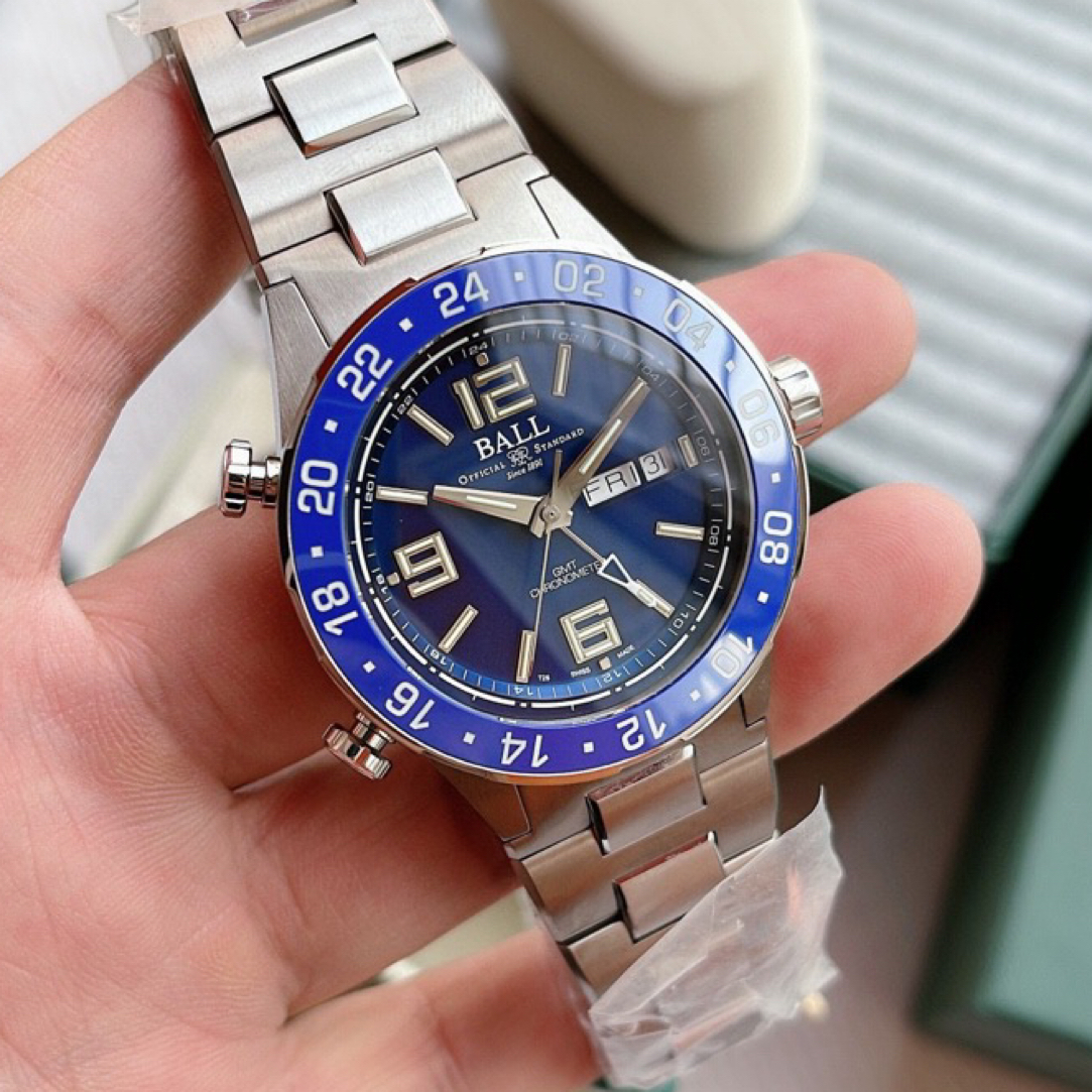 95新 BALL/波尔 波尔极速勇士自动机41透底天文台机芯黑盘手表