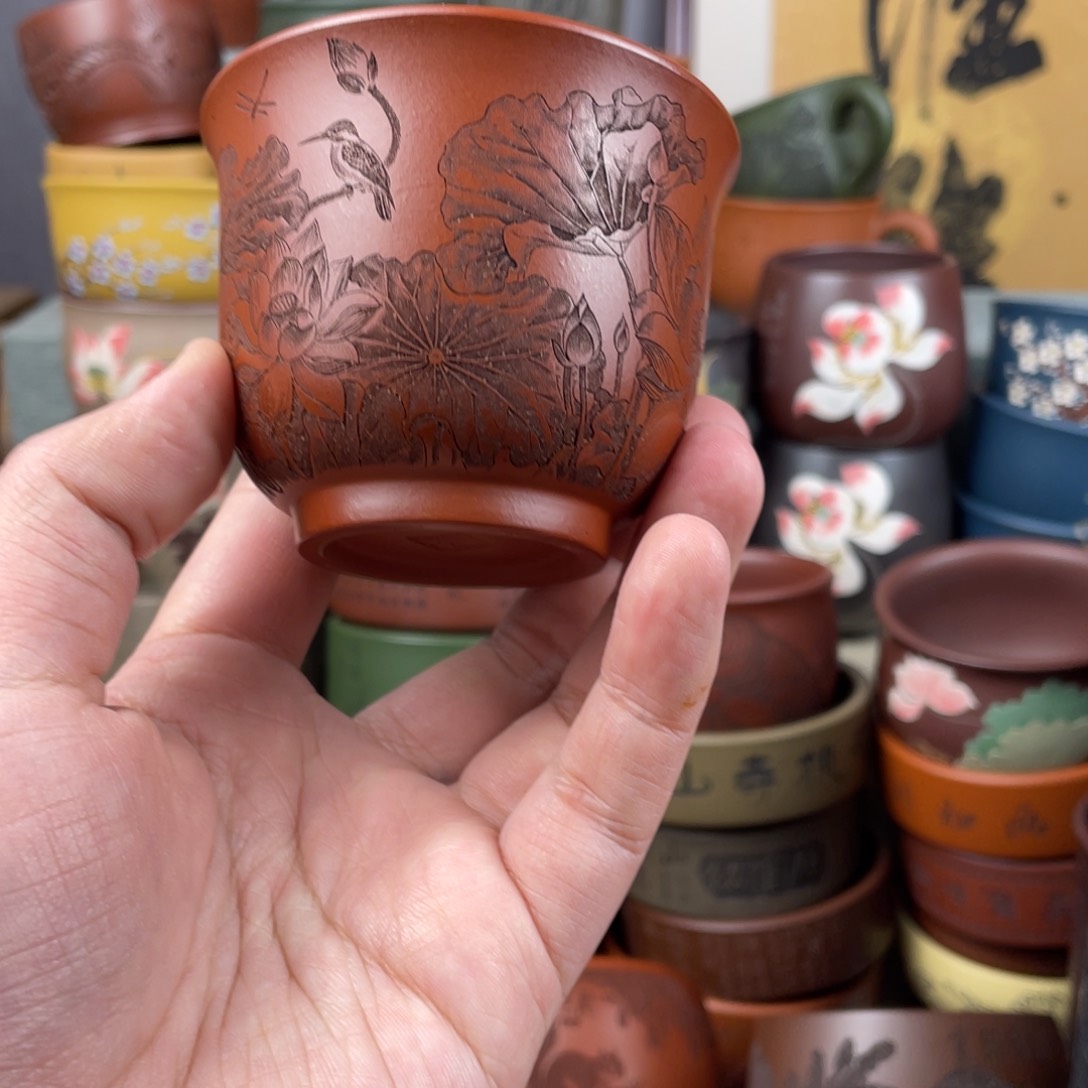 紫砂茶杯紫砂茶杯