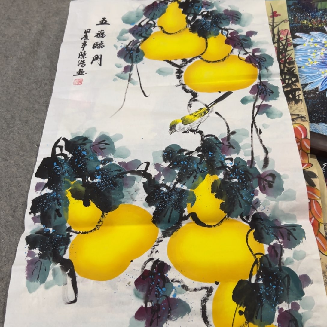 国画国画作品画心一张