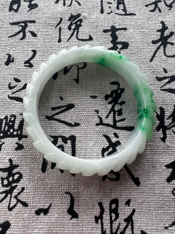 W2145-五六➕缅甸翡翠手镯