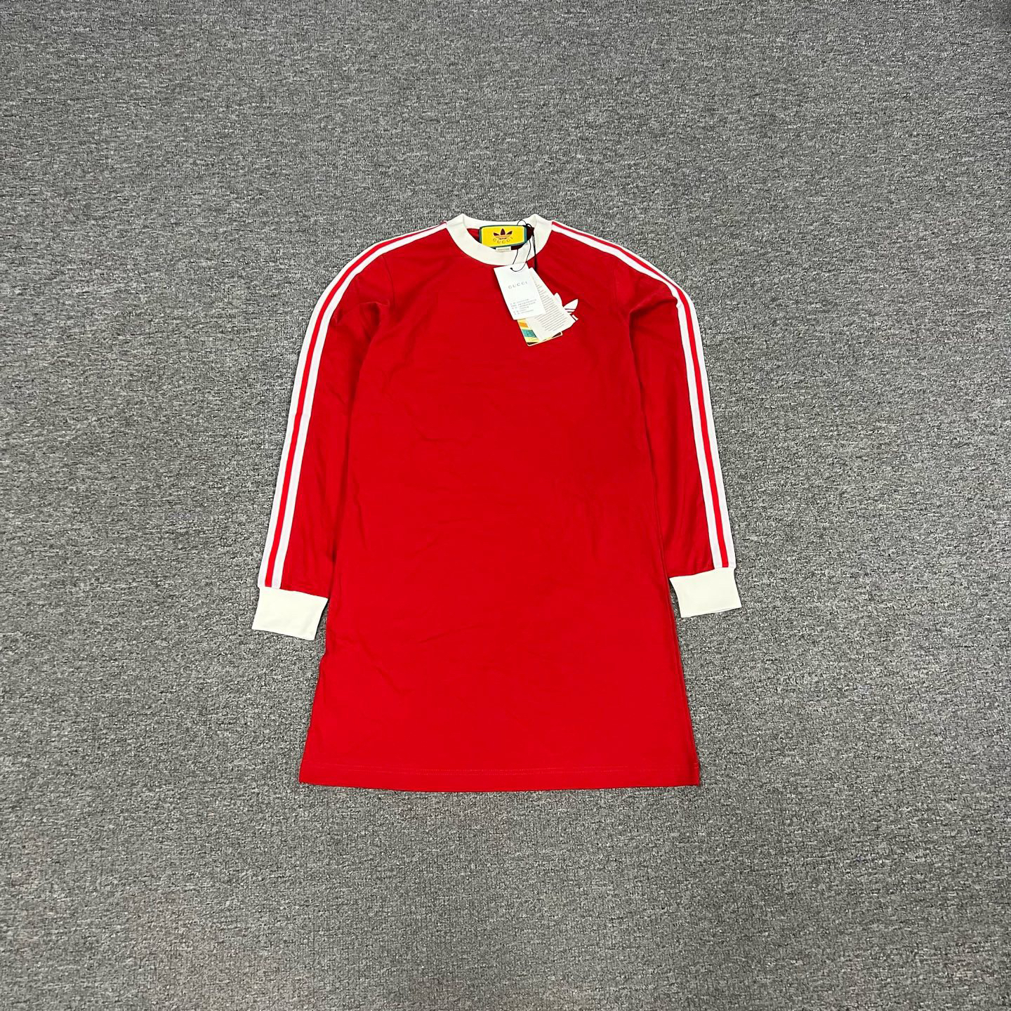 未使用 GUCCI/古驰 Gucci 古驰 Adidas联名款长袖连衣裙全新Xxs码