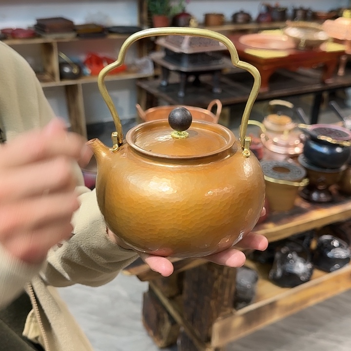 紫铜手工制作摆件一个