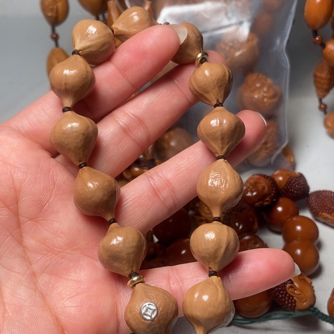 橄榄核手串/手链金币素核16
