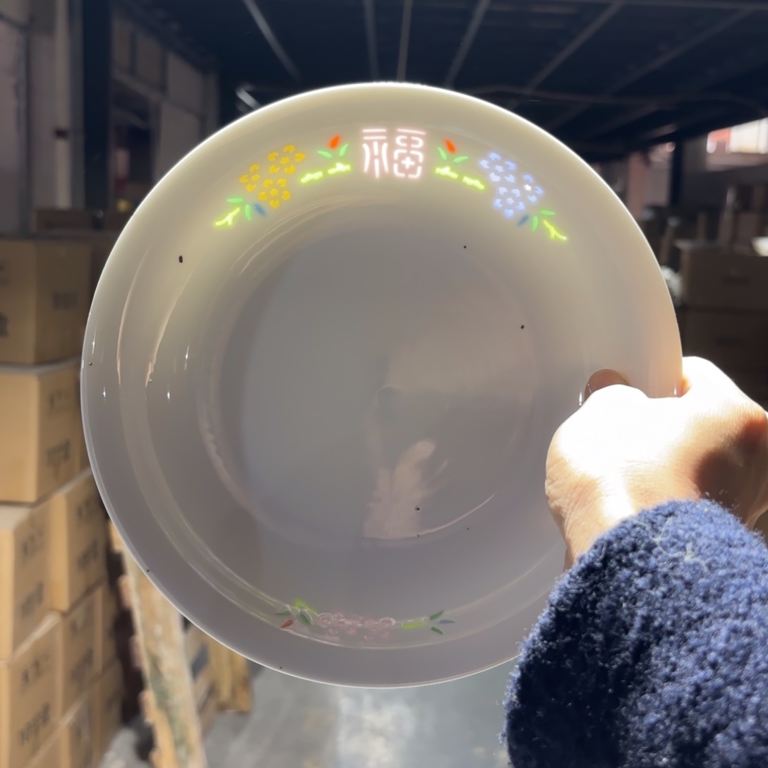 玉瓷景德镇陶瓷两只微瑕