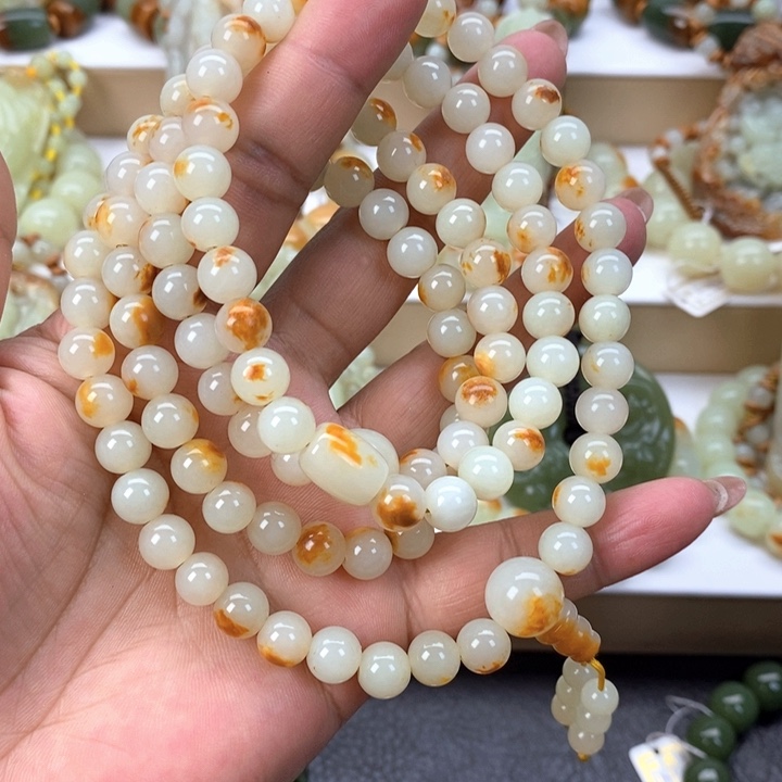 【闪购商品】透闪石质玉手链未镶嵌小*崽