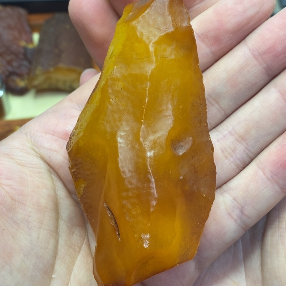 定制琥珀未镶嵌肃**弟唐