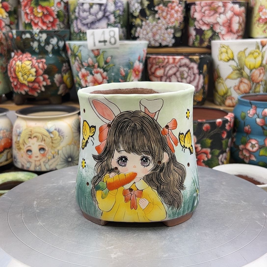 景德镇陶瓷花盆景德镇陶瓷花盆