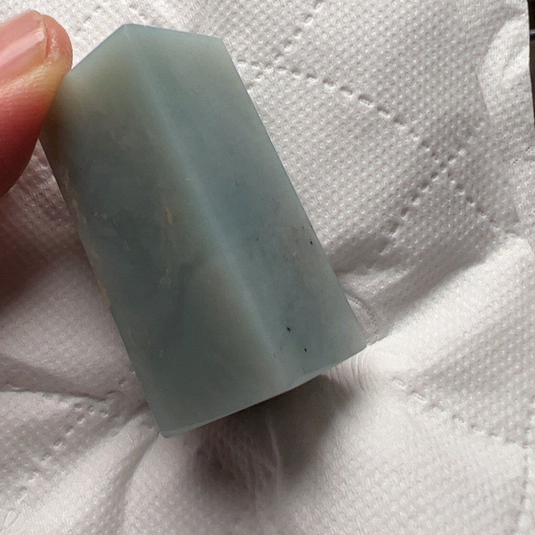 老挝石天青蓝印章