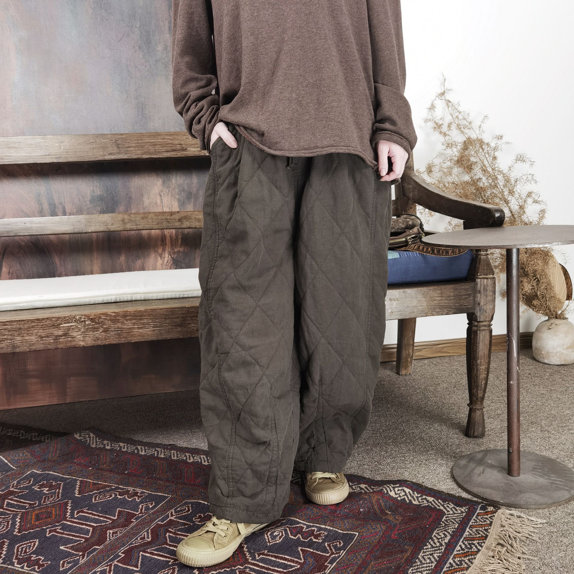 662亚麻保暖棉裤95.138