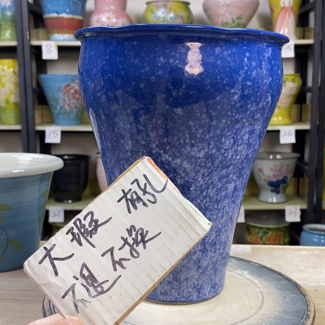 景德镇手工手绘陶瓷花盆