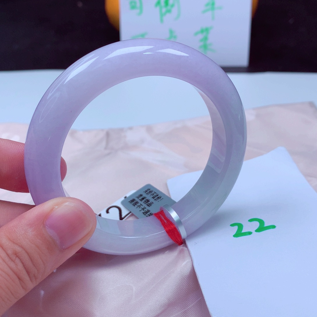 未镶嵌手镯翡翠缅甸天然A货翡翠手镯55.5