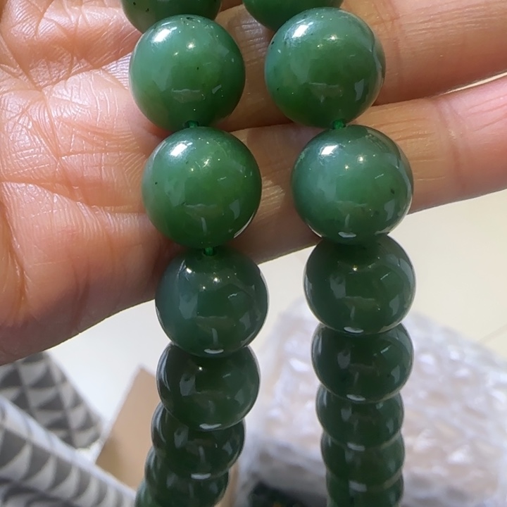 碧玉13mm直径项链