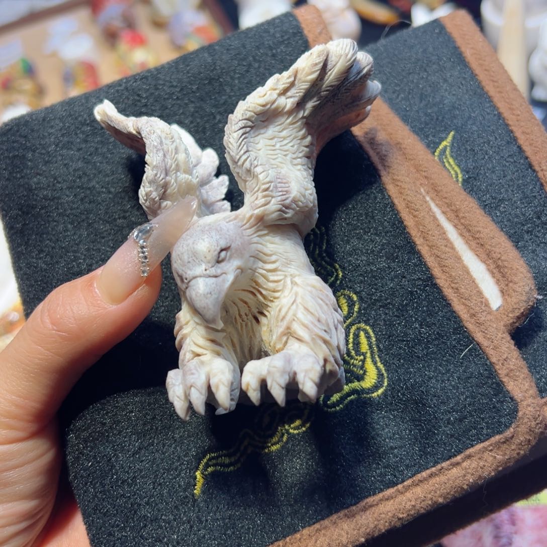 鹿骨把件鹿骨鹿角