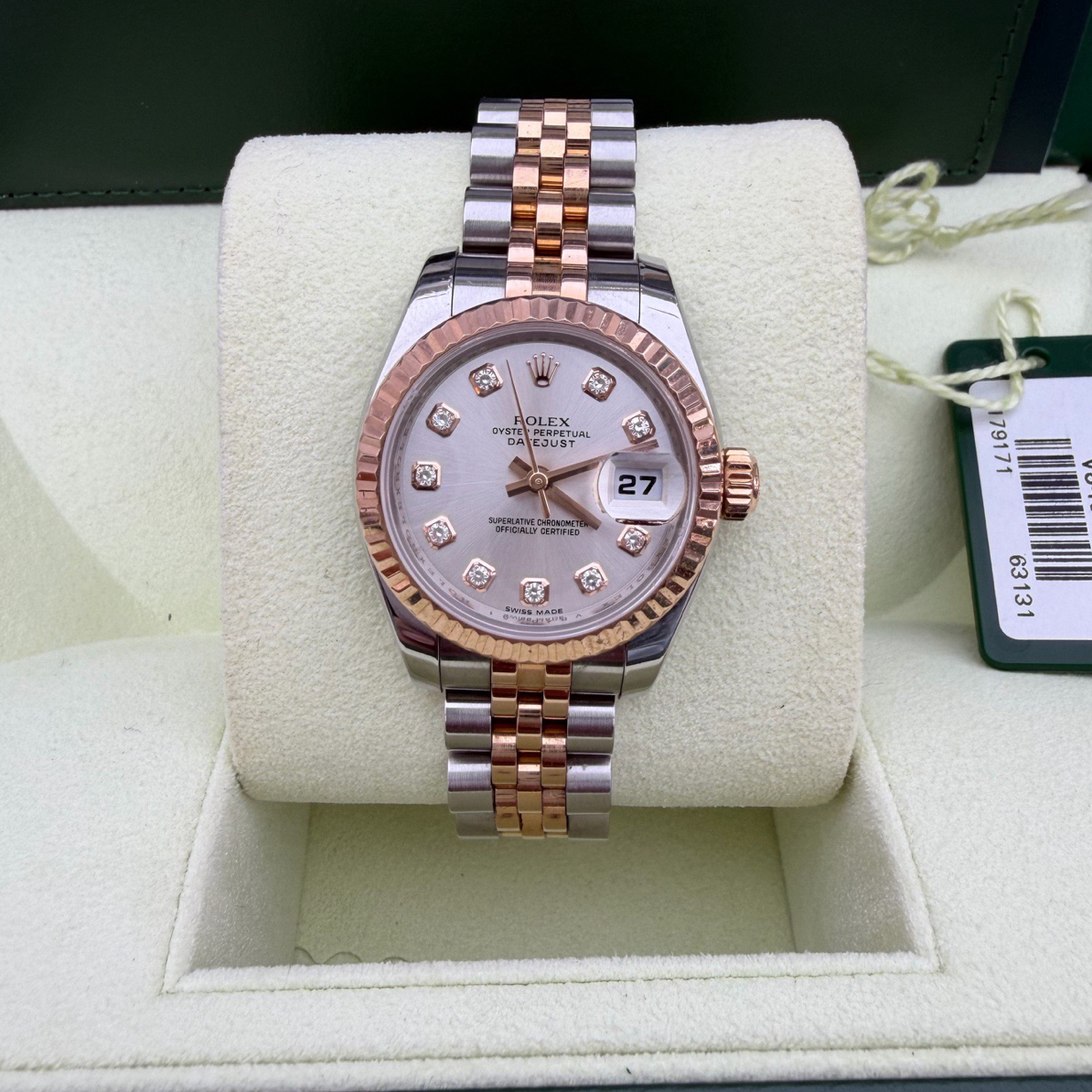 99新 Rolex/劳力士 99新 日志型系列腕表26mm自动机械表粉色面