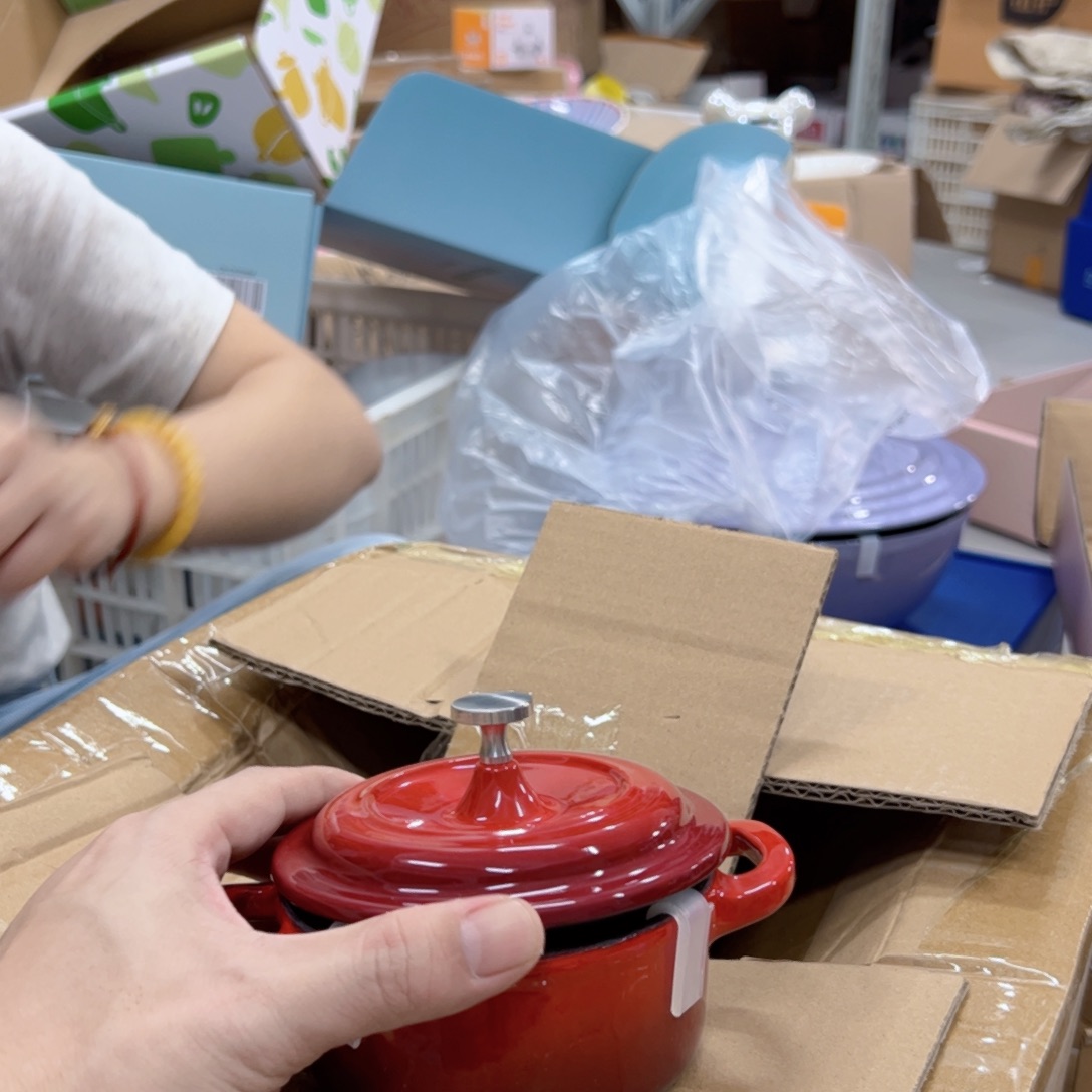 陶瓷mini公爵红色小锅