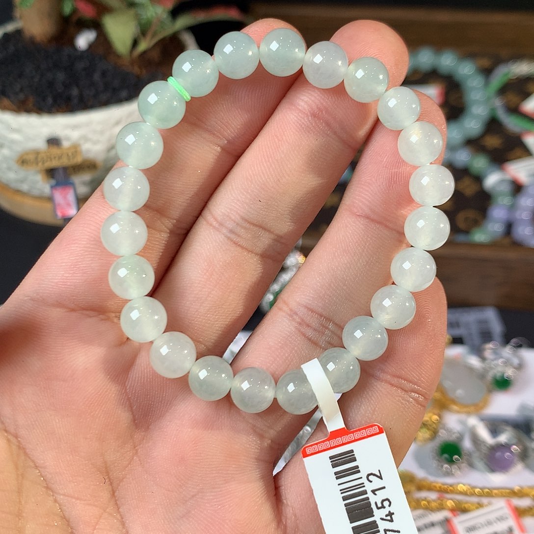 翡翠未镶嵌手串天然缅甸翡翠
