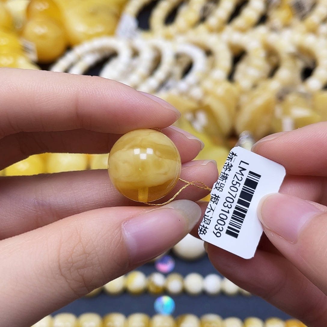 裸石蜜蜡未镶嵌圆珠17.2mm福利