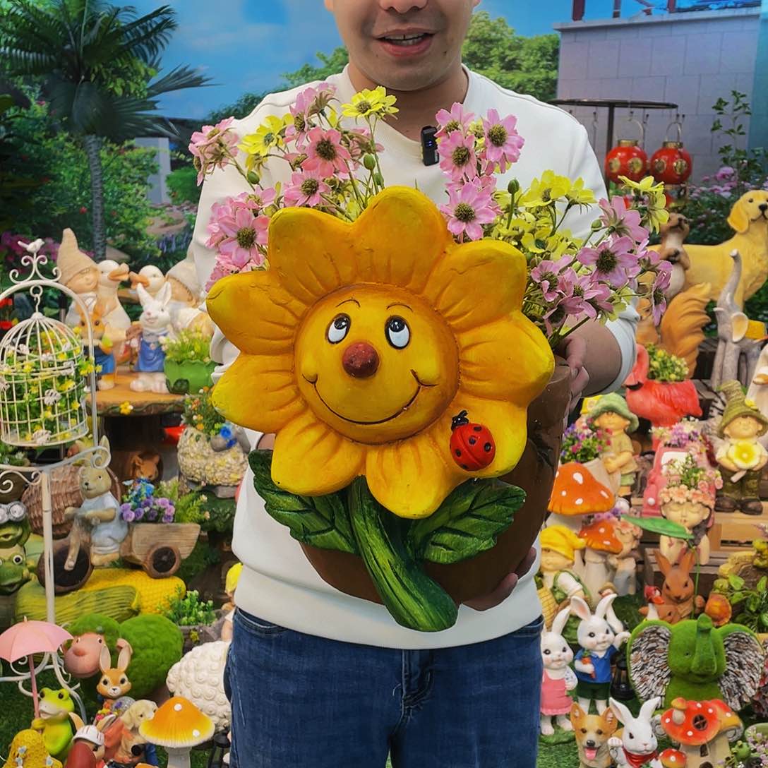 红陶花园庭院摆件