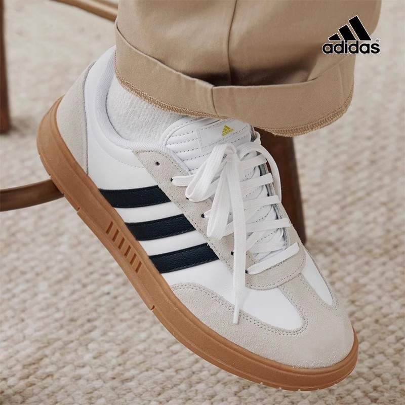 Adidas 阿迪达斯 男女款经典百搭耐磨低帮T头鞋休闲鞋板鞋 IE9044