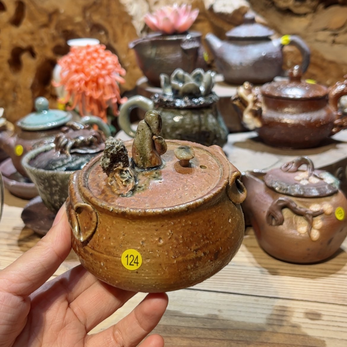 【闪购商品】柴烧茶具手工宝瓶124