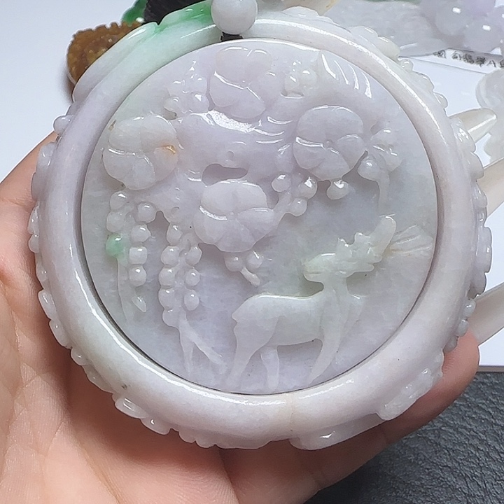 翡翠未镶嵌颈饰天然缅甸翡翠A货