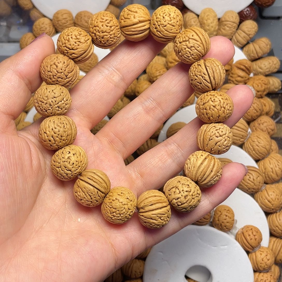 桃木k*桃核手串16+王者南瓜