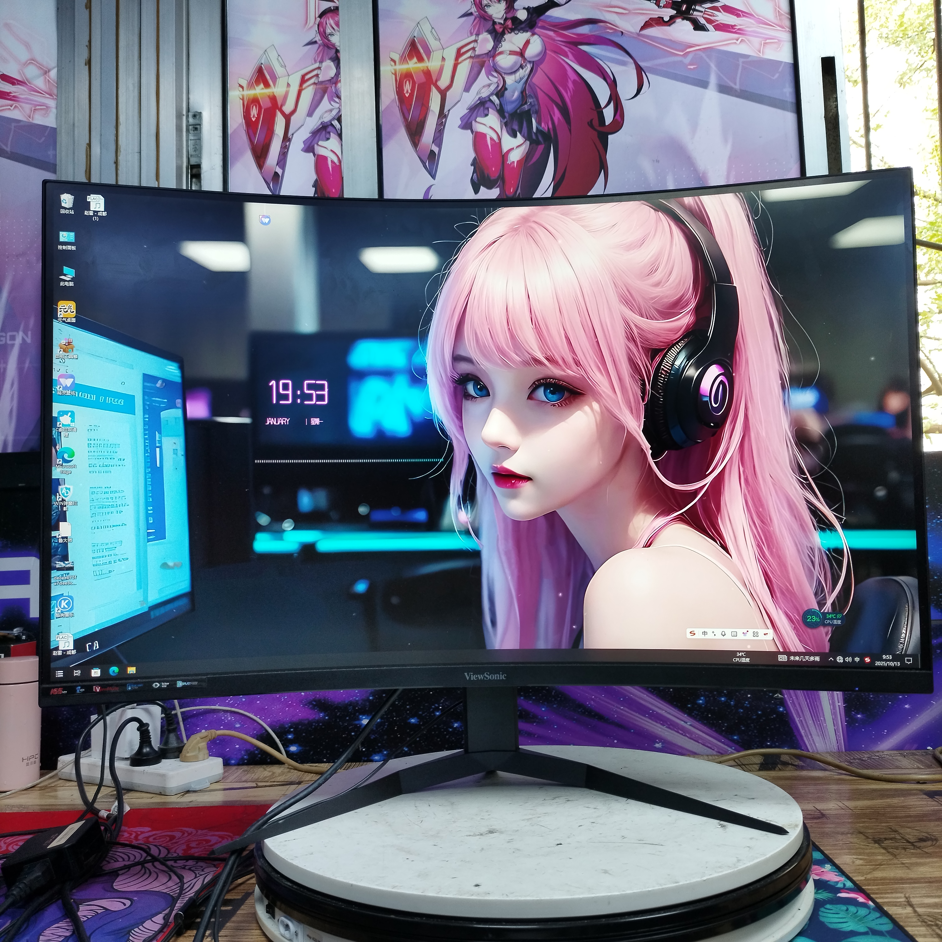 9新 ViewSonic/优派 优派32寸2k165hz曲面电竞显示器