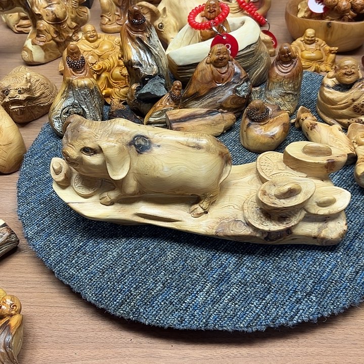 柏木太行崖柏手把摆件