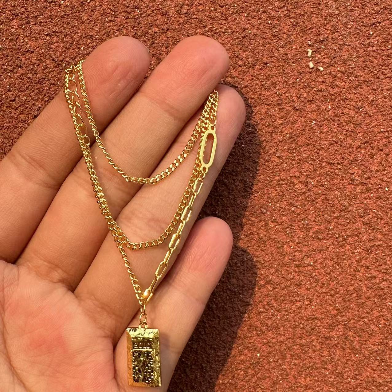 215-重工碎冰冰项链