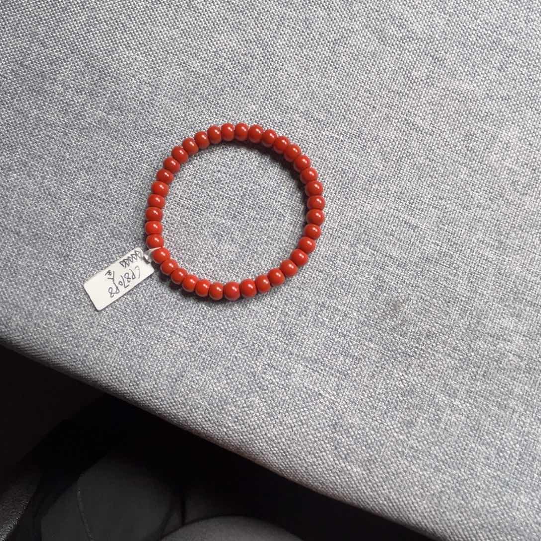 南红玛瑙手链合金桃*