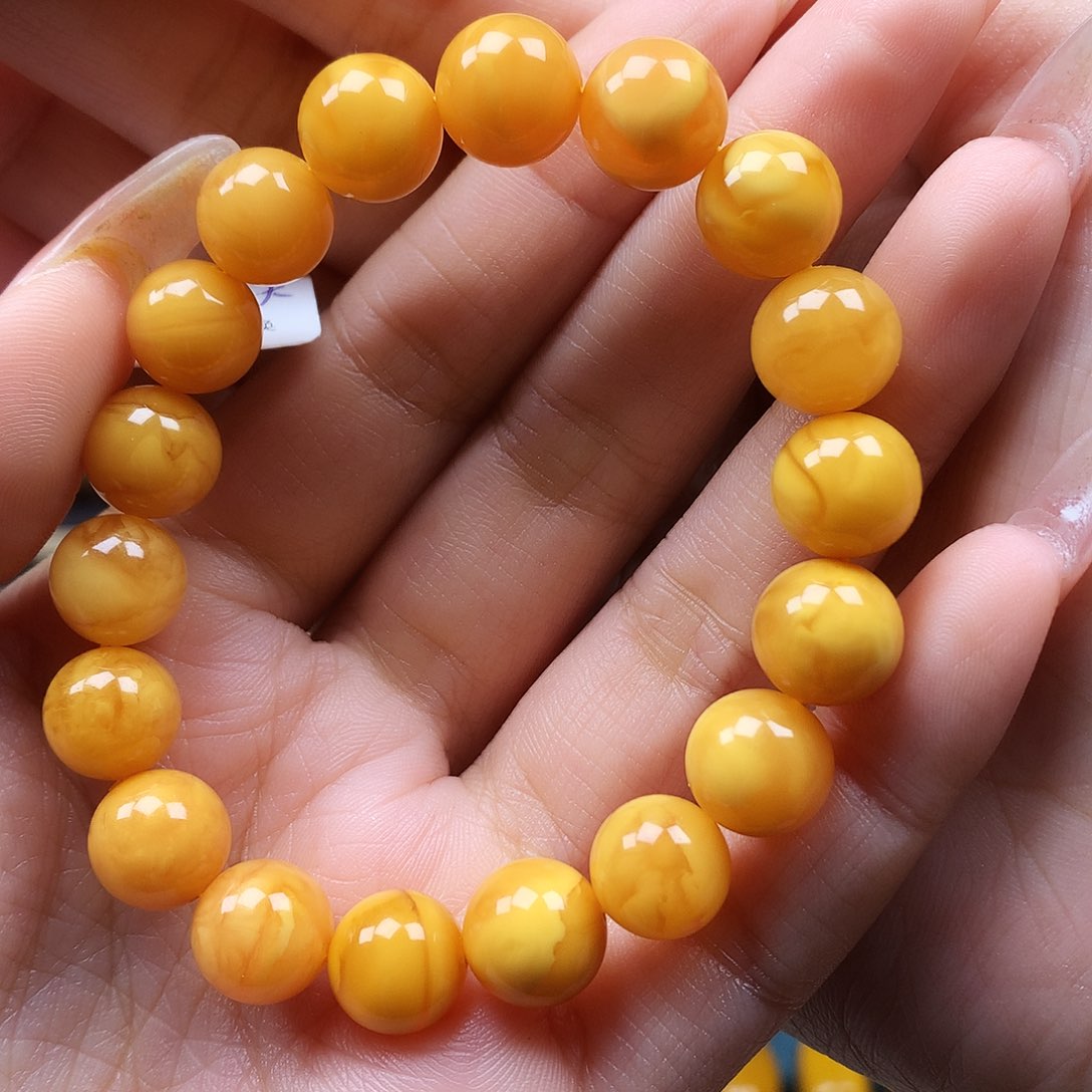 蜜蜡手链未镶嵌小*月手串